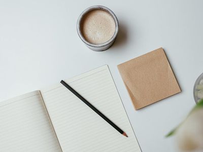 Minimalist workspace with clean lines and natural materials